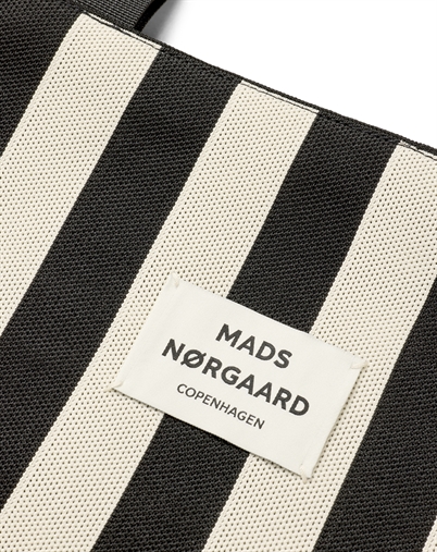  Mads Nørgaard - Knit Stripe Tote Net - Black